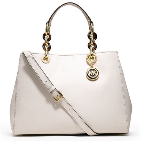 michael kors white satchels